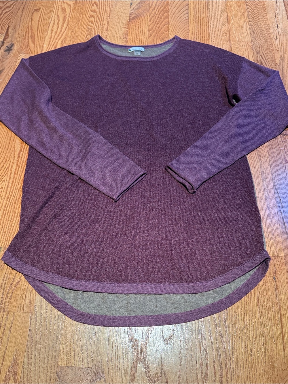 Smartwool long sleeve sweater plum/brown size M